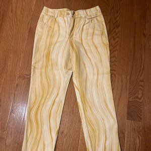 Never worn Yellow Striped Paloma Wool pants